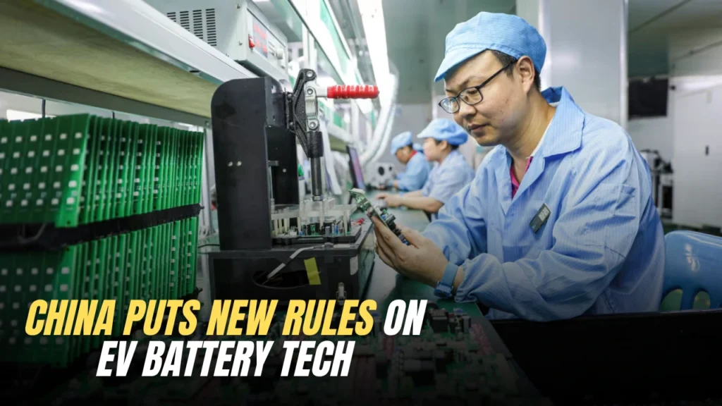 China Puts New Rules on EV Battery