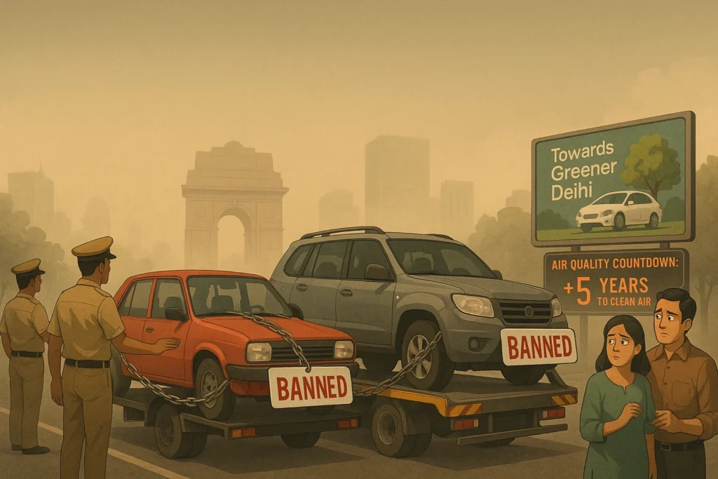 Delhi Banned Old Petrol and Diesel Vehicles