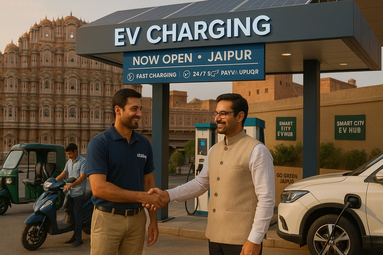 EV charging station franchise in Jaipur